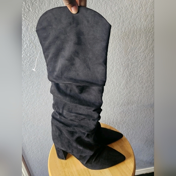 Marc Fisher Women's Fadora High Shaft Block Heel Knee High Dress Boots - Picture 5 of 5